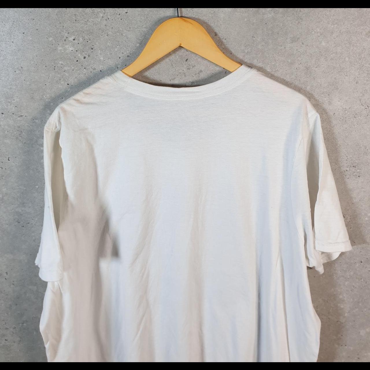 Vintage Adidas Amplifier T Shirt Shirt Men’s 2XL White Three Stripes Logo Athletic C9904