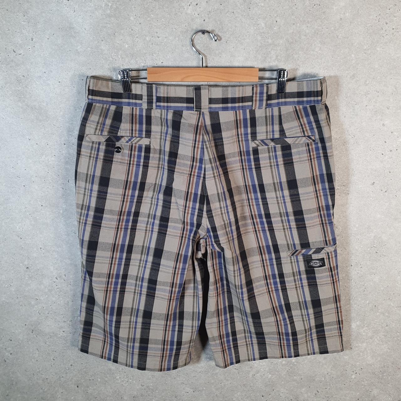 Vintage Dickies Baggy Chino Shorts Jorts Cargo Mens W40 Checkered Regular Fit