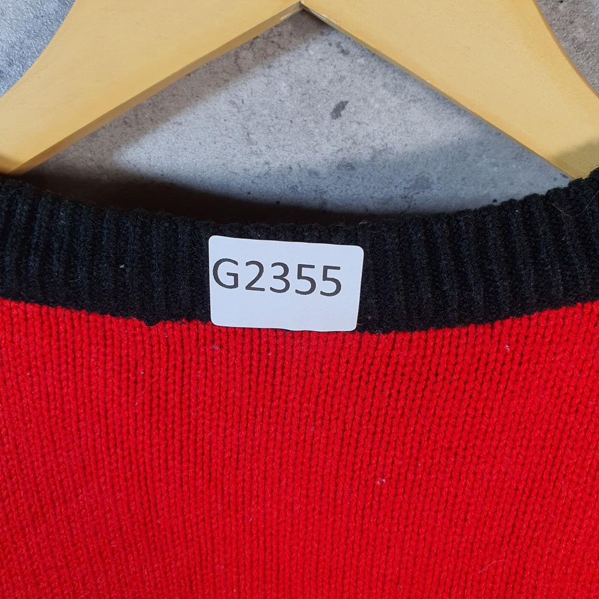 Vintage SouthPole Y2K Spellout Knit Sweater Jumper Mens XL Red Striped Pullover Hip Hop