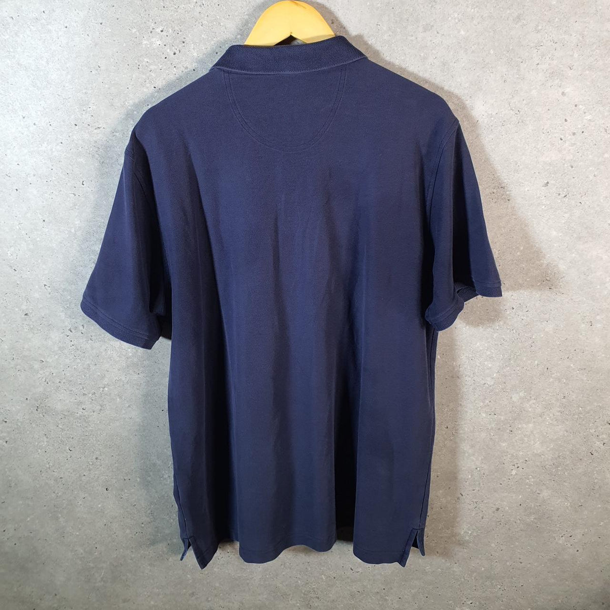Vintage Izod Advantage Performance Polo Shirt Men’s XL Navy Blue Stretch Fit Logo