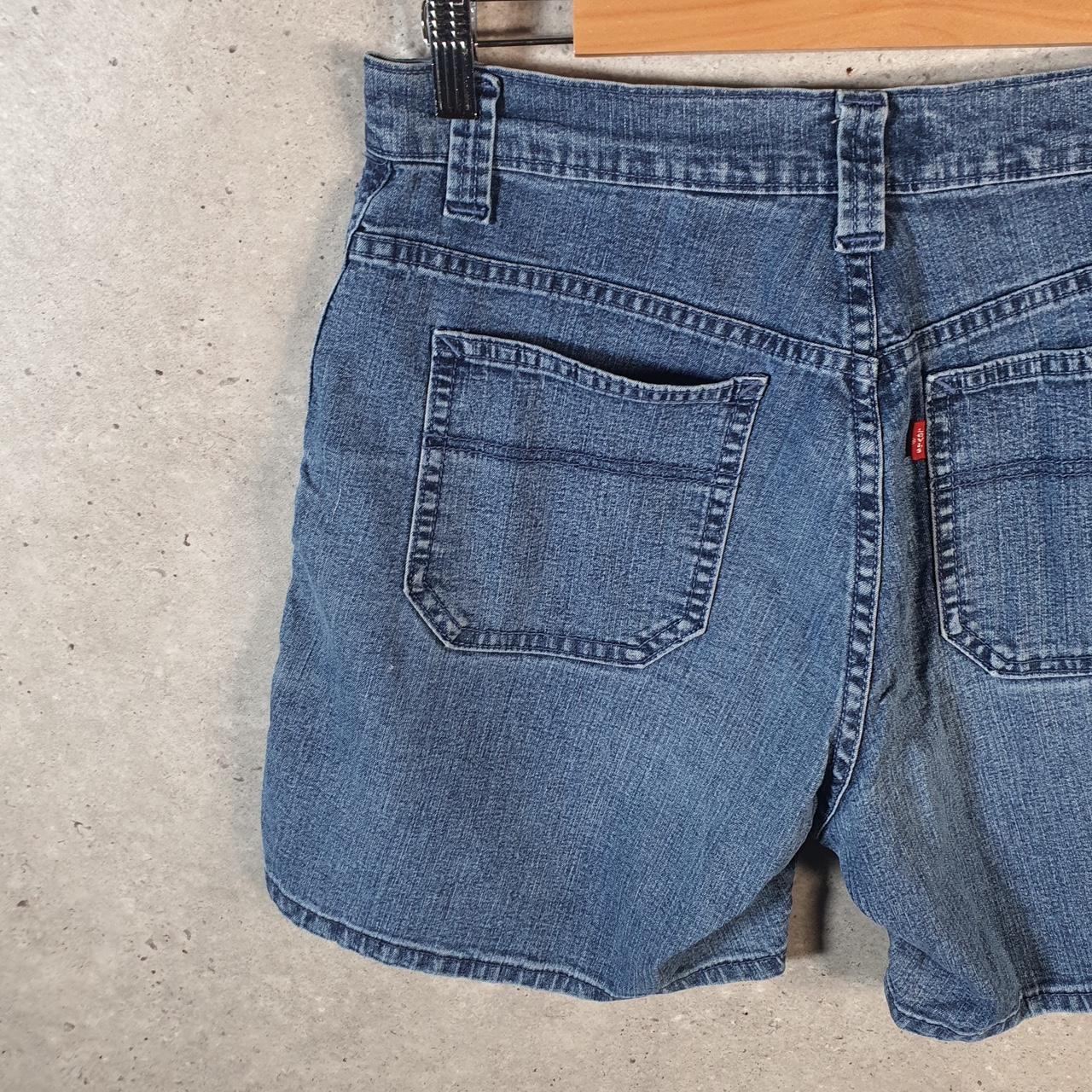 Vintage Levi’s Baggy Shorts Jorts Cargo Womens W32 Blue Relaxed Denim