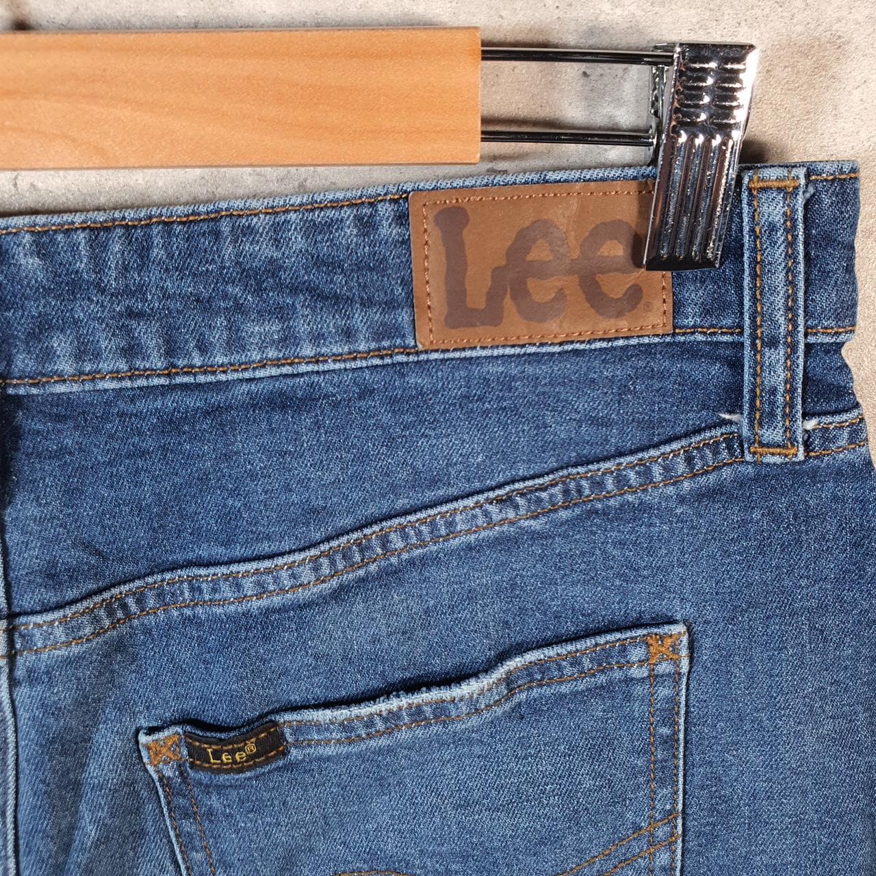 Vintage Lee Baggy Shorts Jorts Cargo Womens W30 Blue Denim Relaxed Cargo