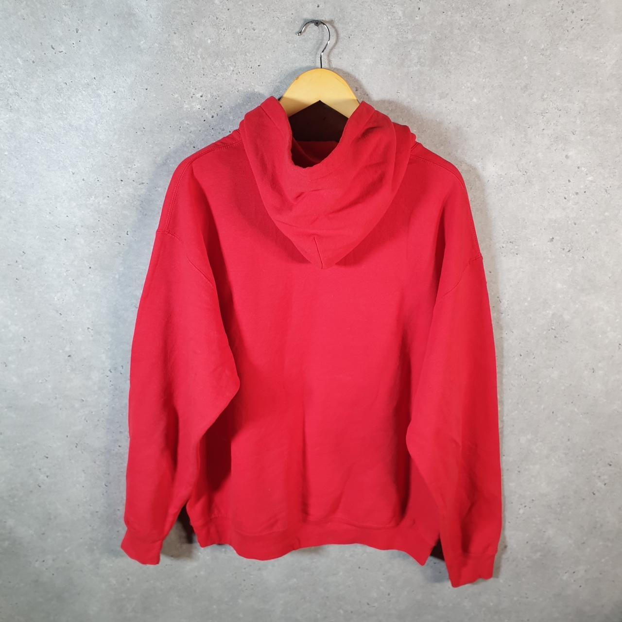 Vintage NBA Chicago Bulls Hoodie Mens Large Red Pullover USA Pro Sport