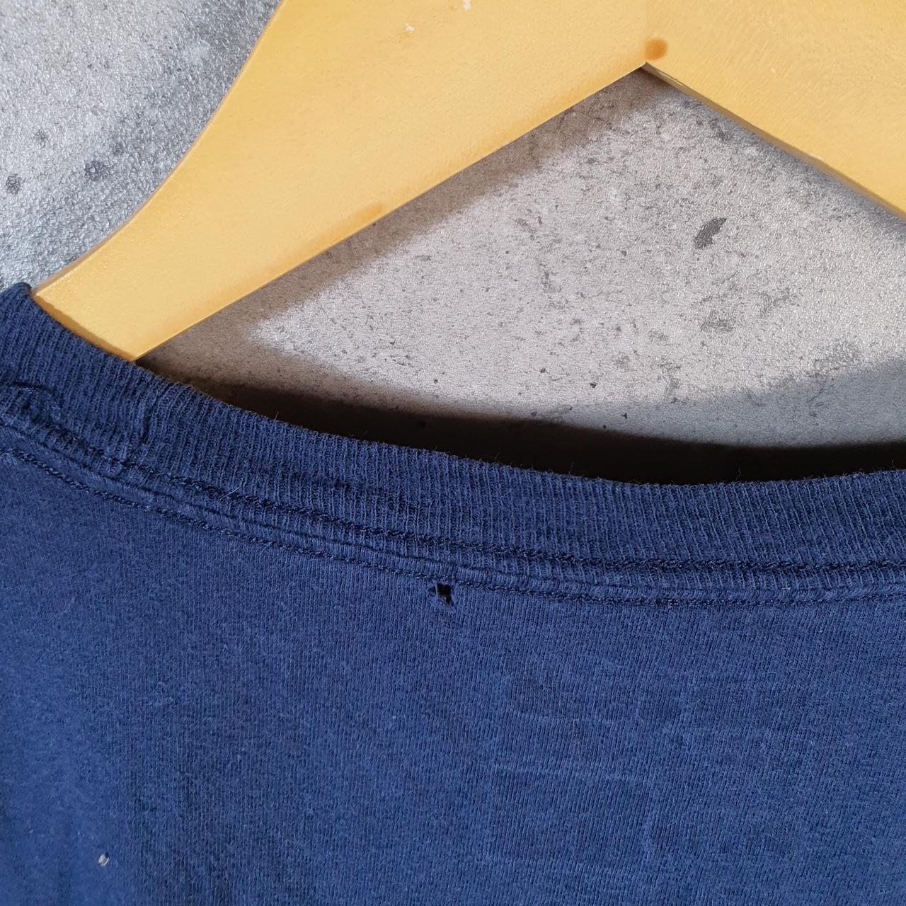 Vintage Adidas Go To Tee Spellout T Shirt Men’s XL Navy Blue Three Stripes Logo