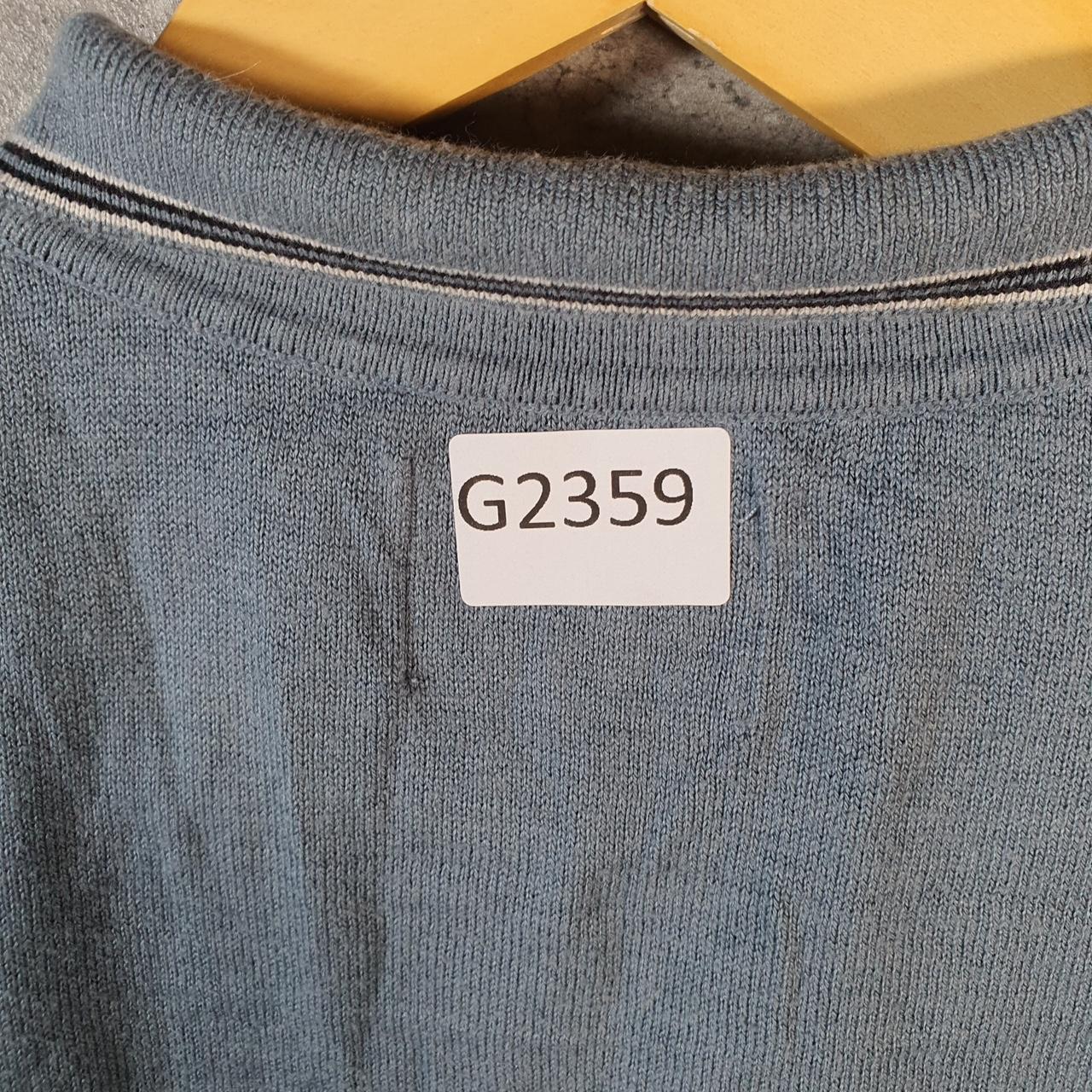 Vintage Topman 1/4 Zip Knit Sweater Men’s XS Blue Y2K Pullover Casual