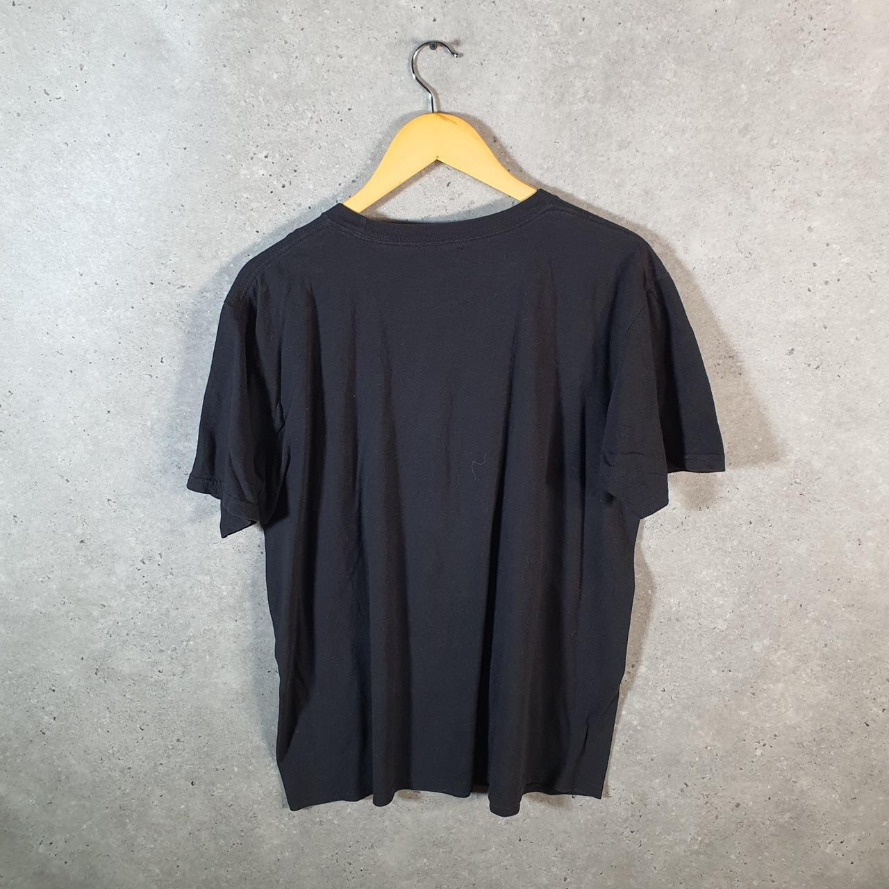 Vintage Adidas Go Tee T Shirt Shirt Men’s Large Black Three Stripes Logo Athletic