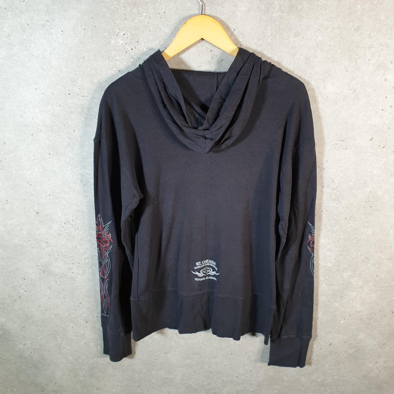 Vintage Harley Davidson 2009 MT Cheaha Oxford Alabama Hoodie Womens Large Black