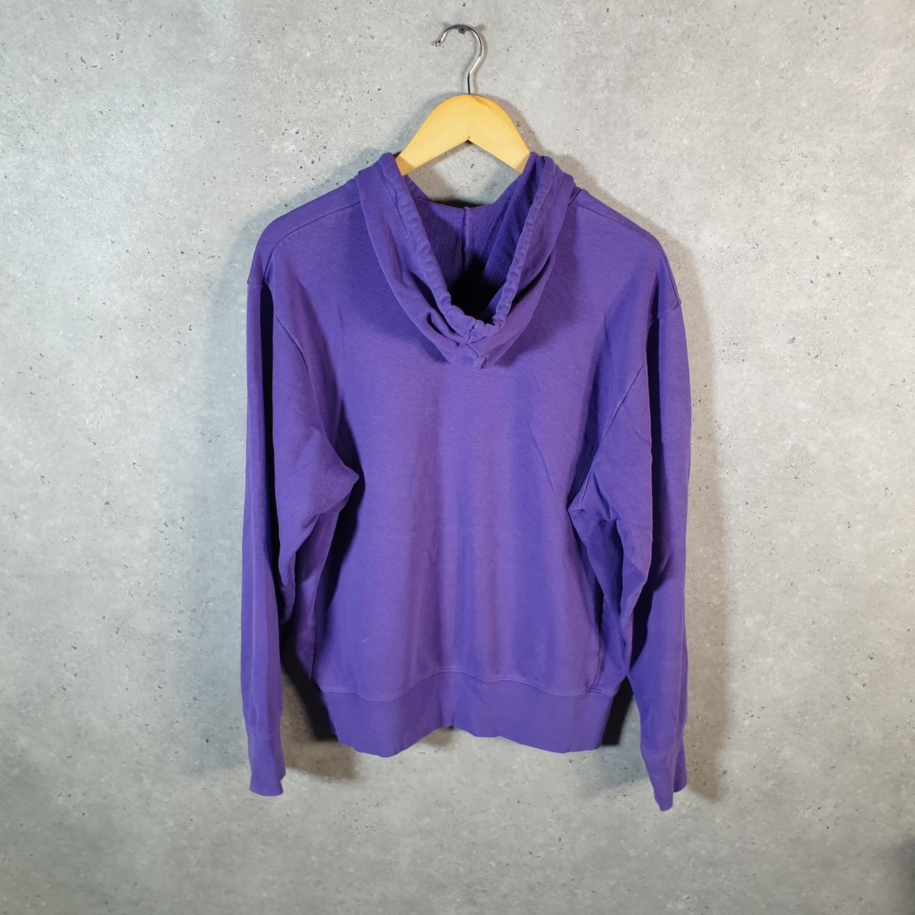 Vintage Nike Centre Swoosh Loras Softball Hoodie Men’s Medium Purple Swoosh Y2K