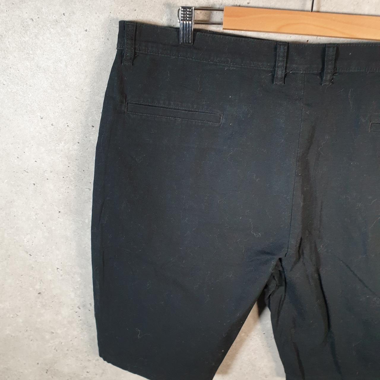 Vintage Dickies Baggy Chino Shorts Jorts Cargo Mens W40 Black Loose Fit