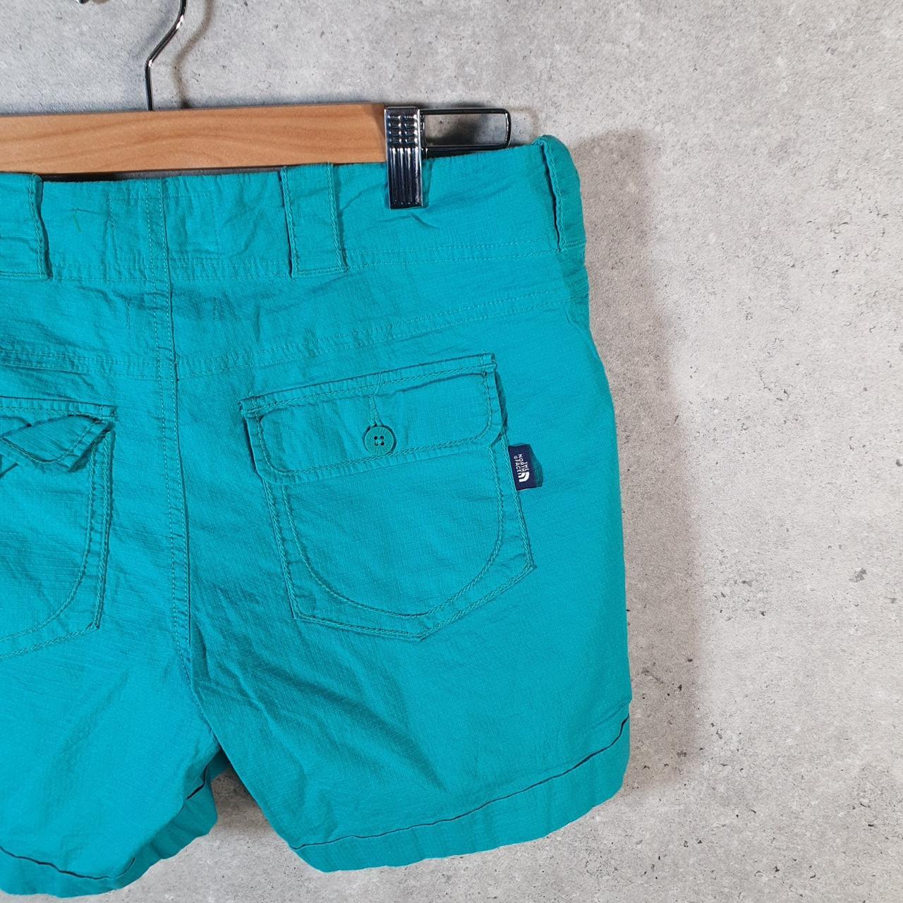 Vintage The North Face TNF Shorts Jorts Chino Cargo Womens UK8 Blue Baggy Cotton