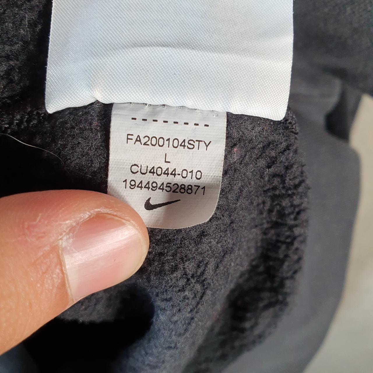 Vintage Nike Just Do It Hoodie Mens Large Black Swoosh Y2K Pullover Logo