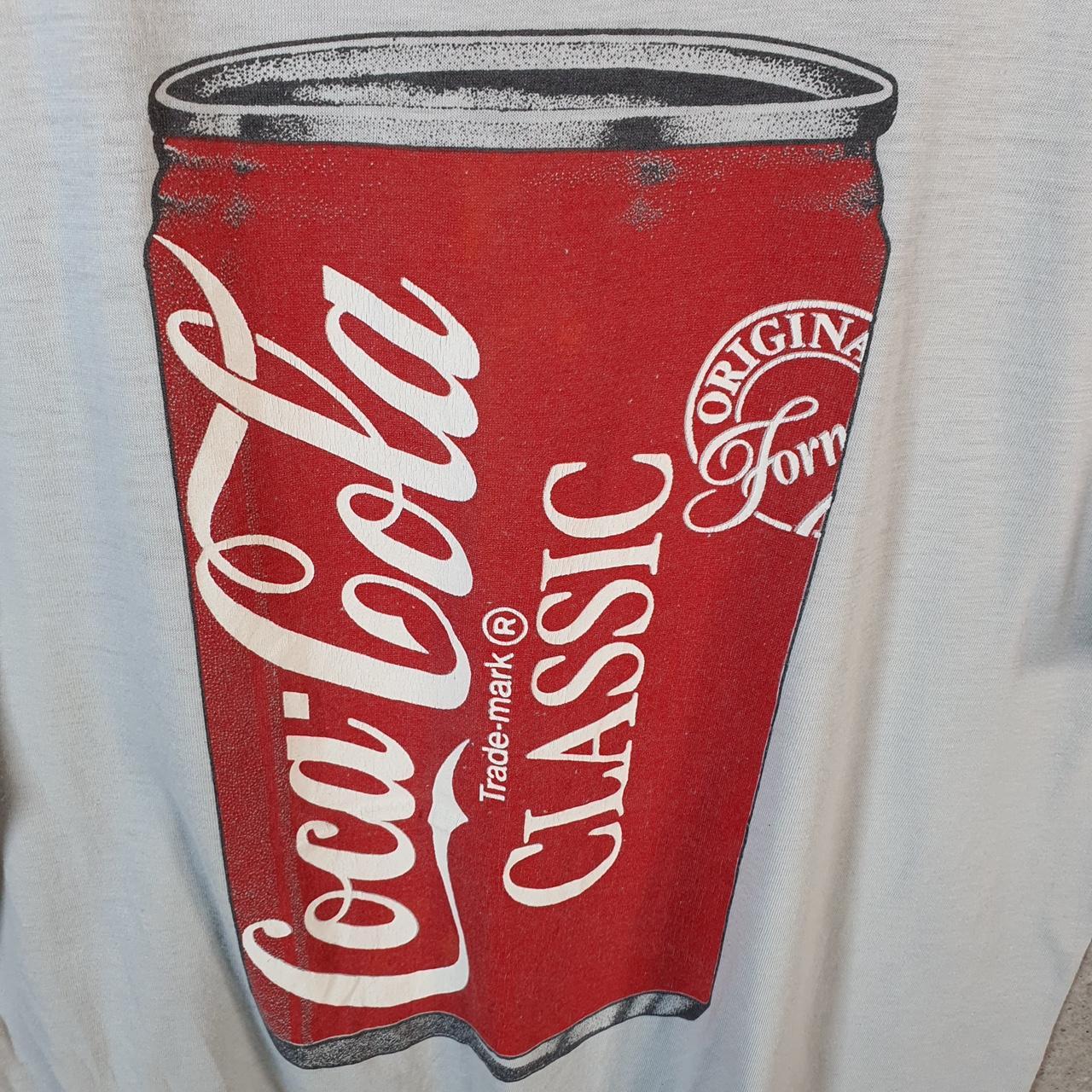 Vintage Screen Stars Coca Cola Epilepsy 90s Single Stitch T Shirt Men’s Large Grey