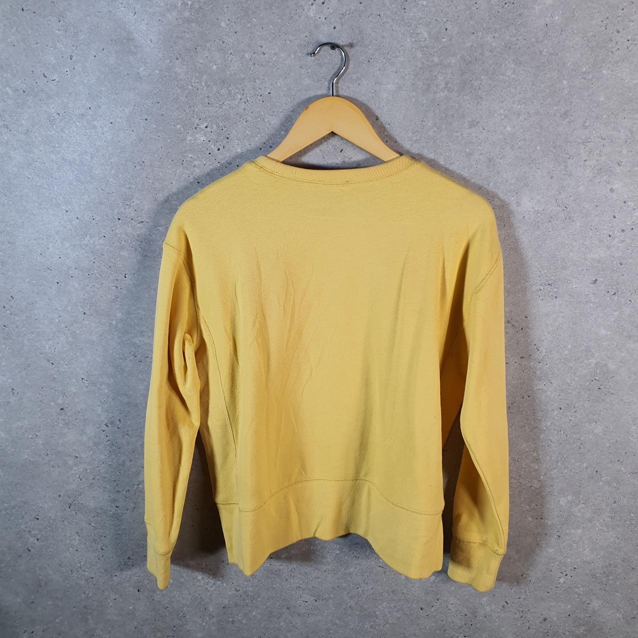 Vintage Ralph Lauren Polo Sweatshirt Men’s Small Yellow Boxy Baggy Pullover Pony