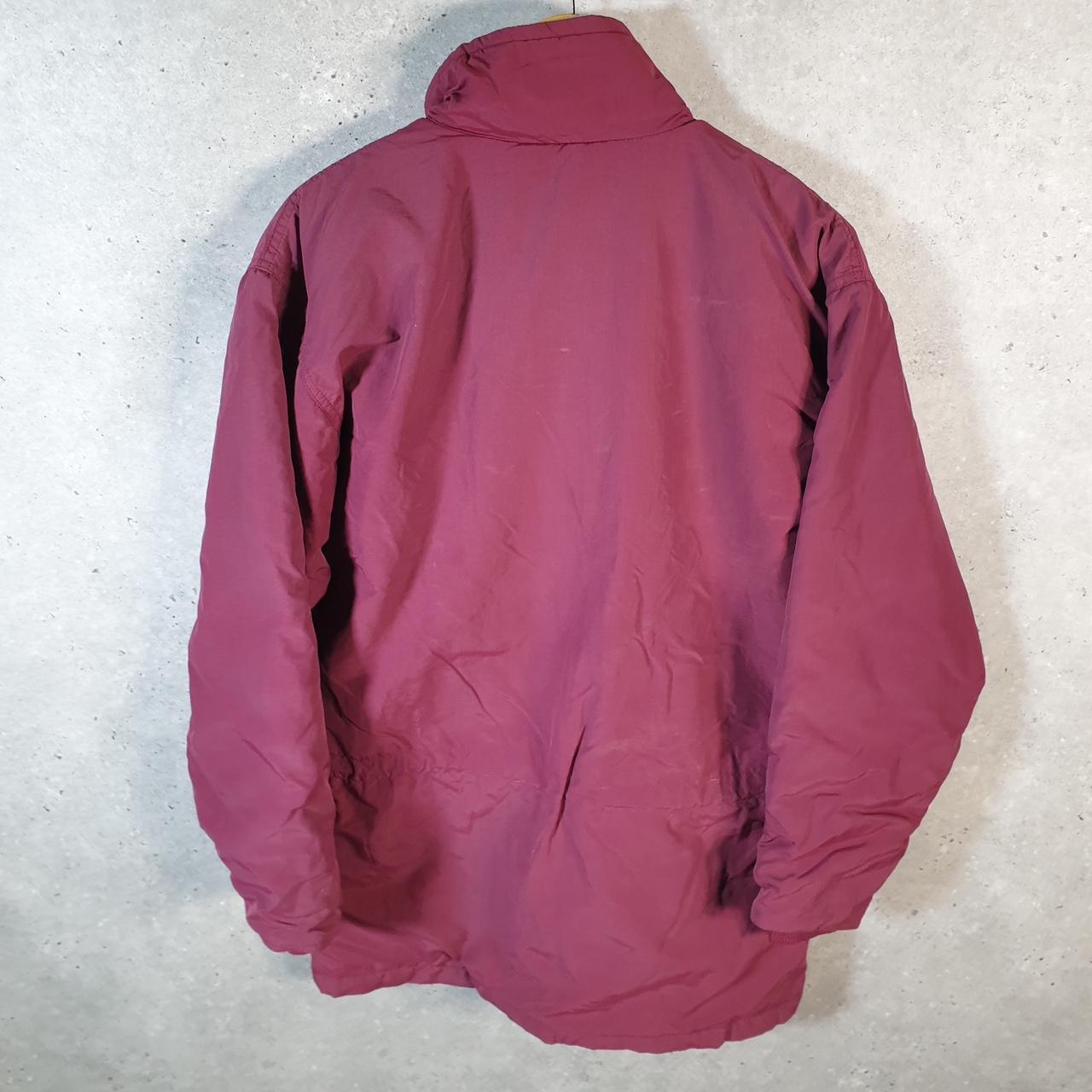 Vintage L.L. Bean Outdoors Jacket Mens Small Pink Hooded Waterproof