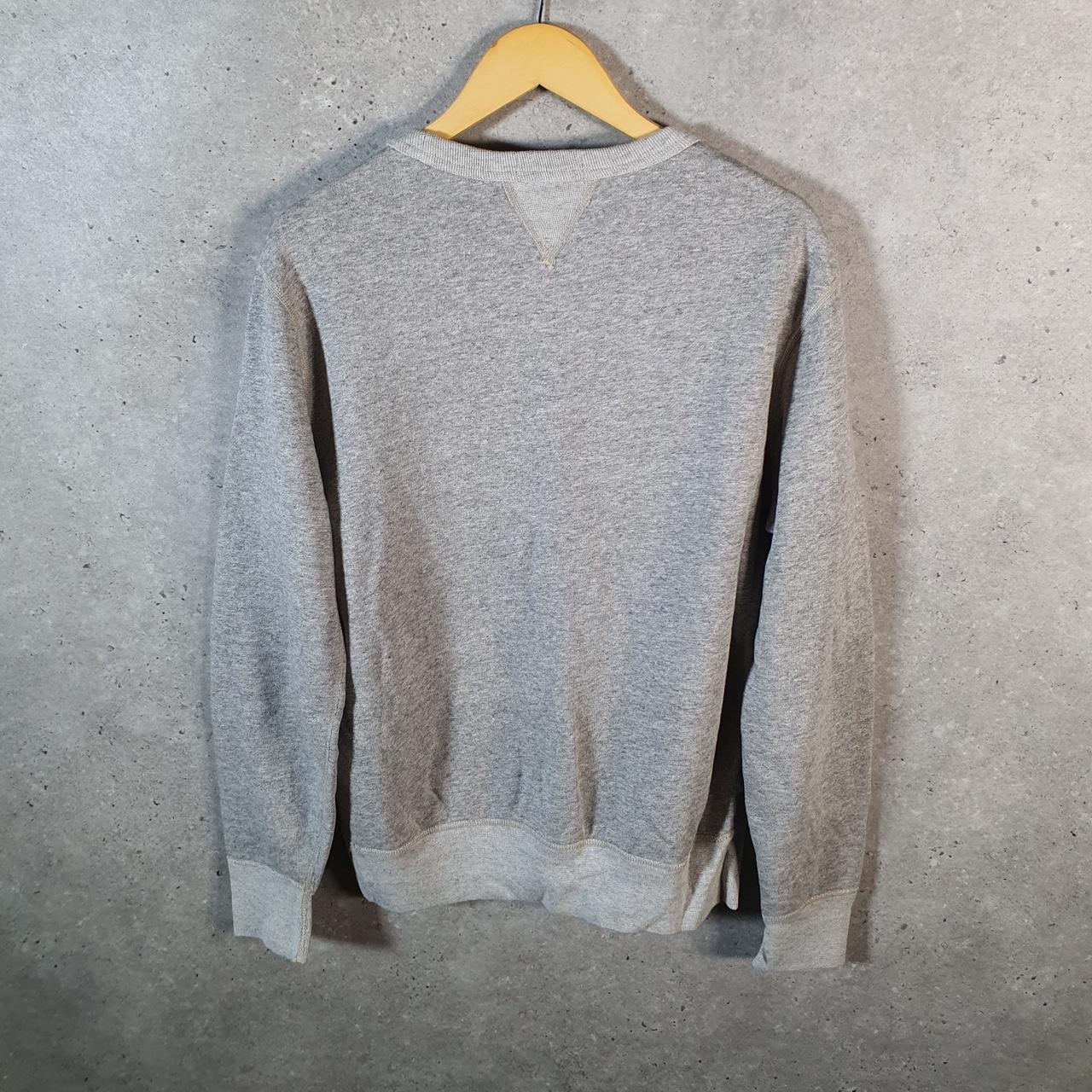 Vintage Ralph Lauren Polo Sweatshirt Men’s Large Grey Cotton Pullover Pony