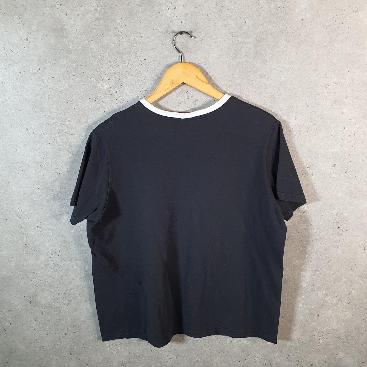 Vintage Nike 90s USA T Shirt Men’s XL Black Embroidered Single Swoosh Logo Athletic Big Fish Vintage