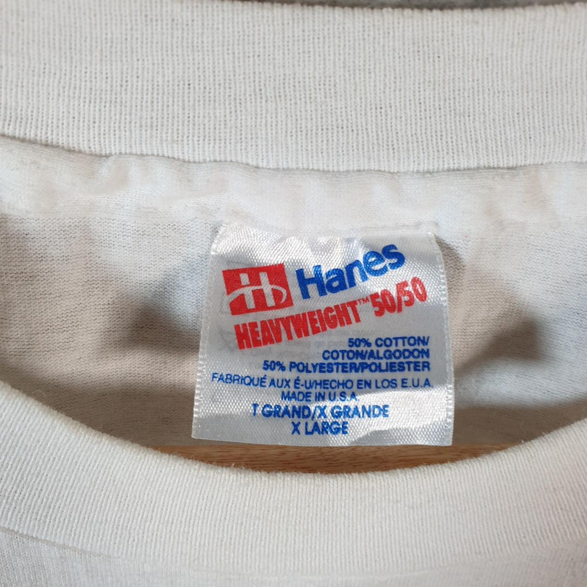 Vintage Hanes 90210 Beverley Hills 90s USA Single Stitch T Shirt Men’s XL White C9411