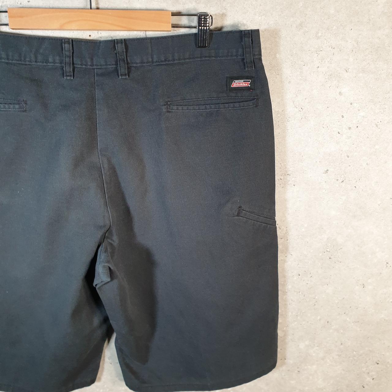 Vintage Dickies Baggy Chino Shorts Jorts Cargo Mens W38 Black Relaxed Fit