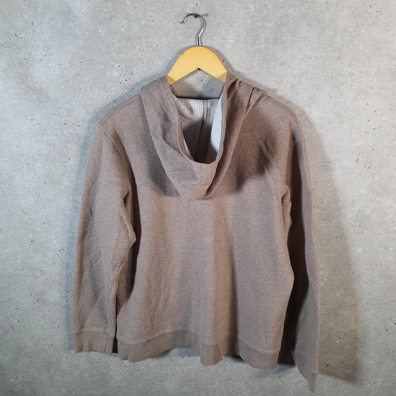 Vintage Gap Spellout Hoodie Womens XL Brown Y2K Sweatshirt Logo Embroidered