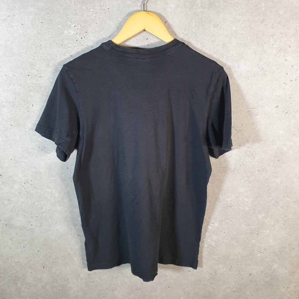 Vintage Adidas Trefoil T Shirt Men’s Medium Black Spellout Logo Athletic