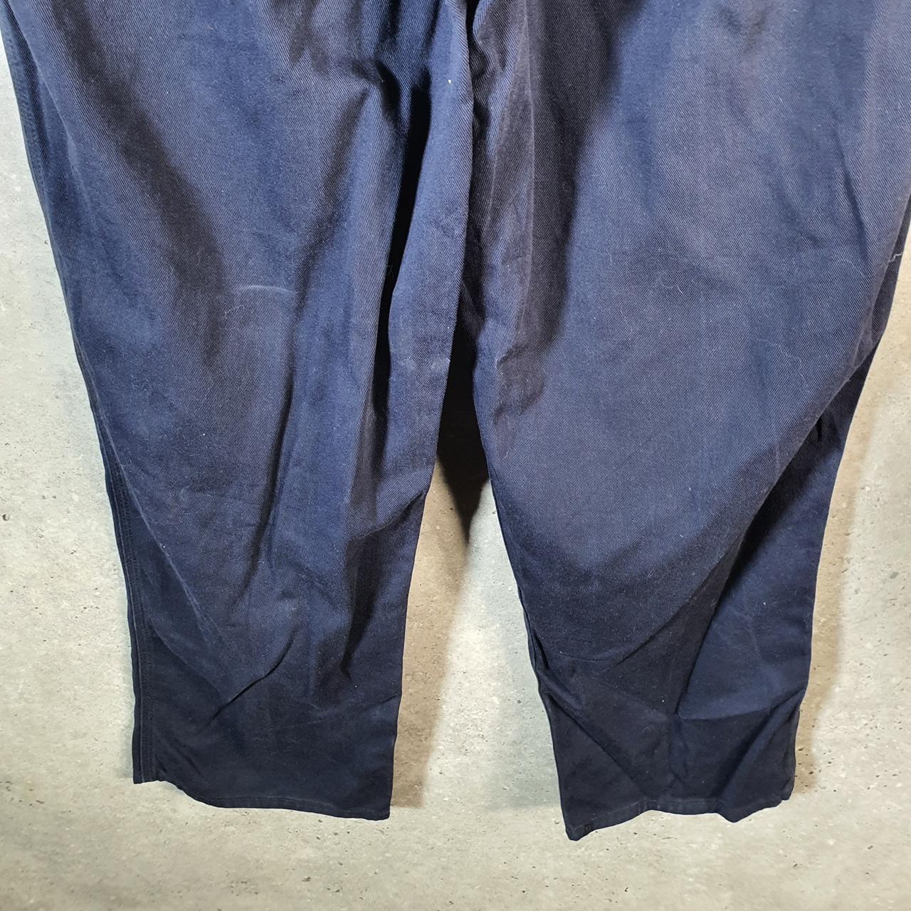 Vintage Carhartt FR Carpenter Trousers Mens W40 L30 Navy Blue Dungaree Fit Workwear USA