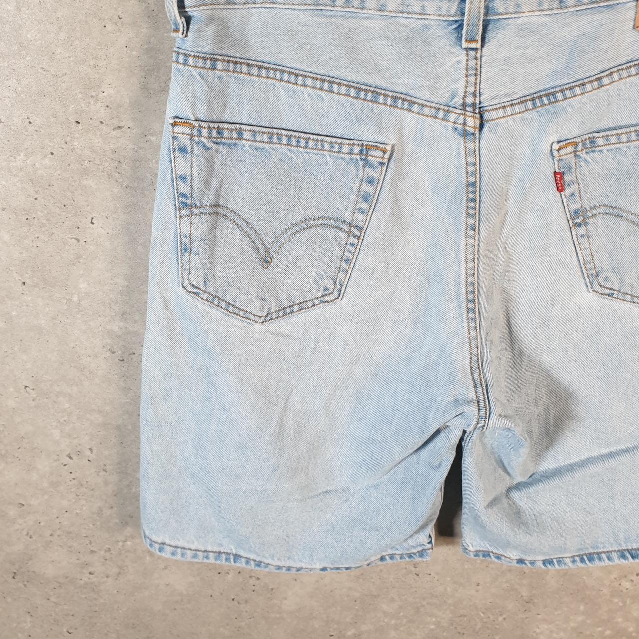 Vintage Levi’s 550 Baggy Shorts Jorts Cargo Mens W34 Blue Relaxed Denim