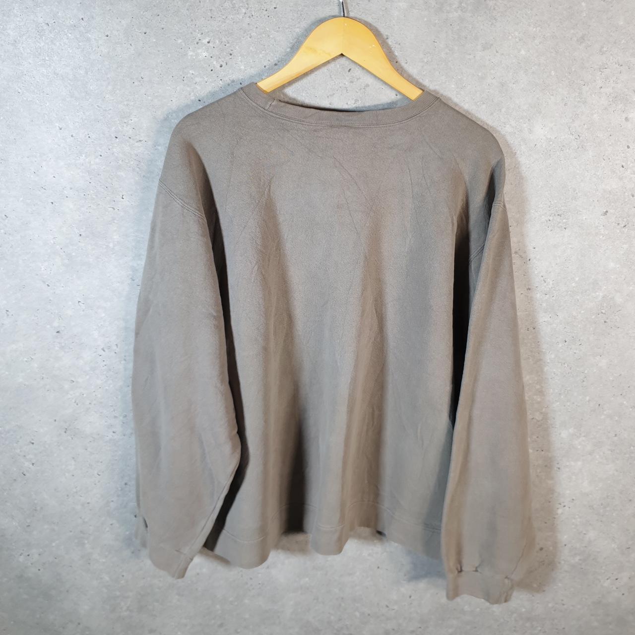 Vintage Nike 90s USA Embroidered Sweatshirt Men’s XL Brown Swoosh Y2K Pullover Logo