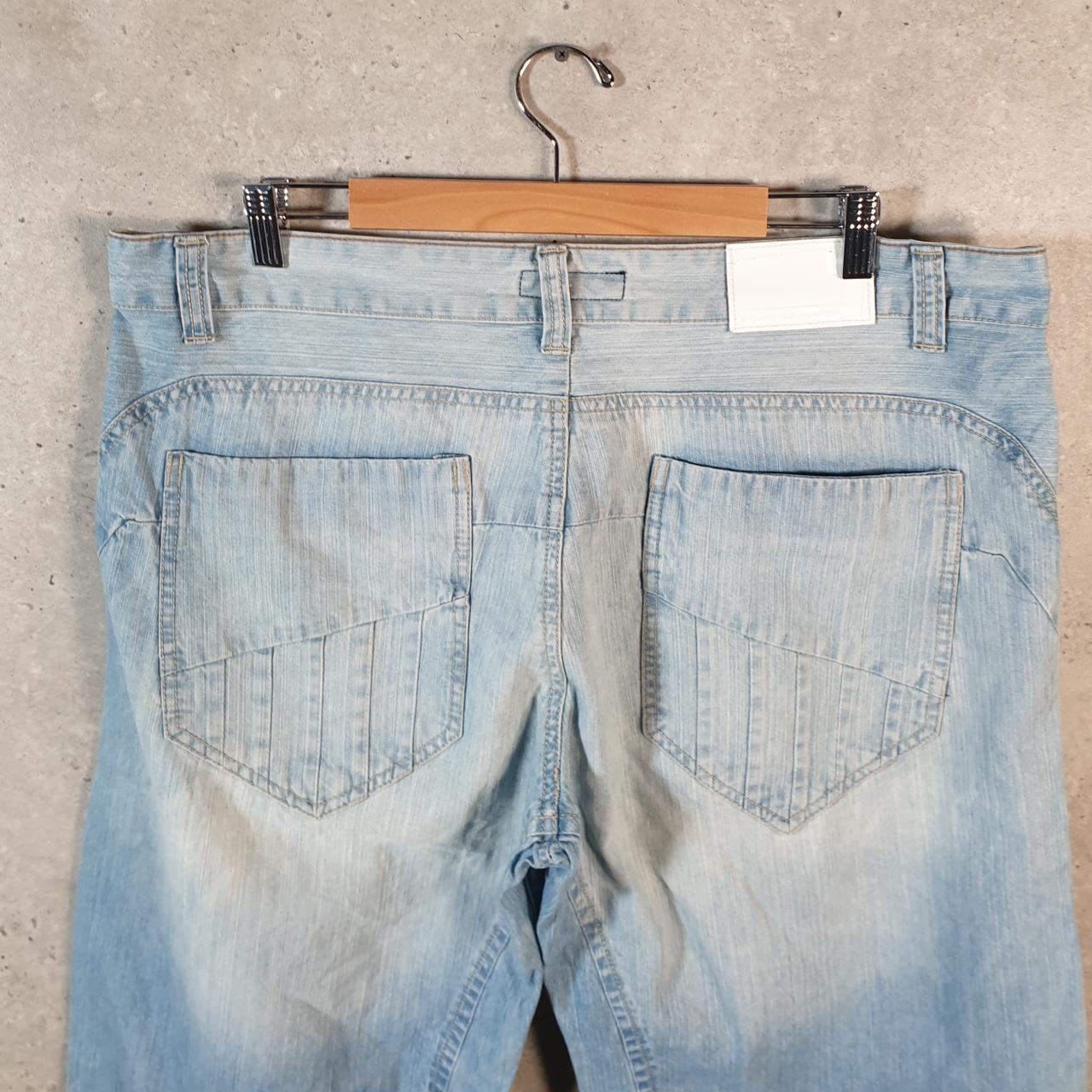 Vintage FSBN Baggy Y2K Hip Hop Jorts Shorts Mens 2XL Blue Denim USA