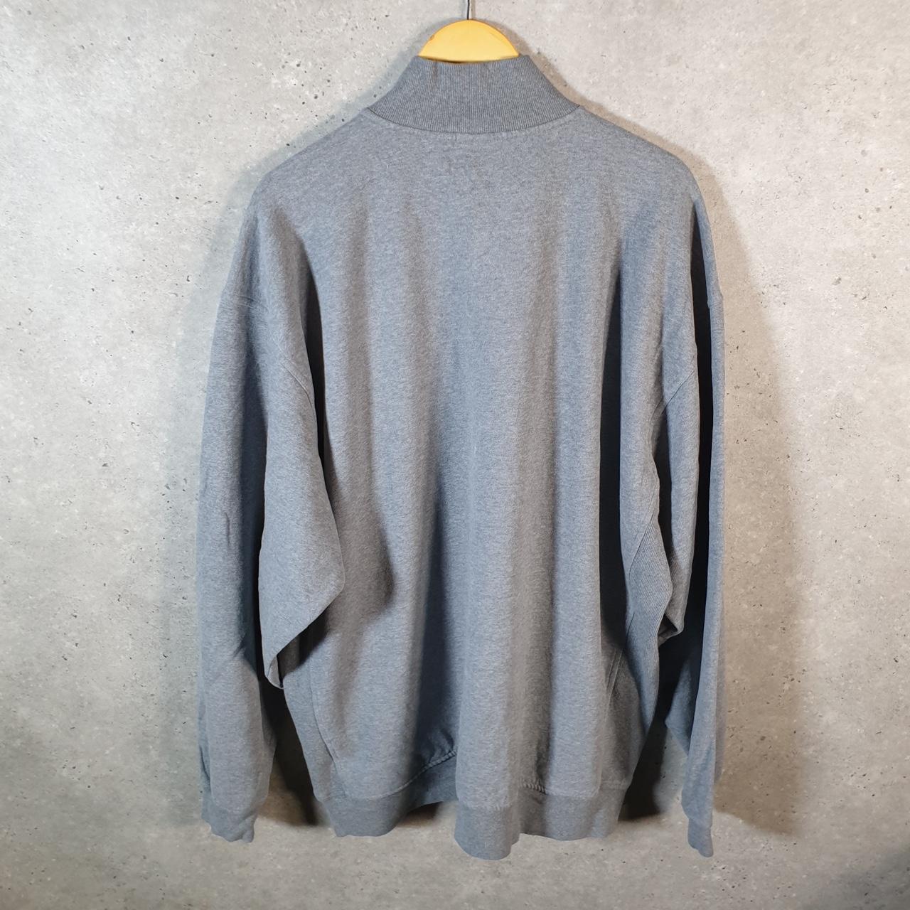 Vintage Nike Team Embroidered Sweatshirt Men’s 2XL Grey Swoosh Y2K 1/4 Zip Logo