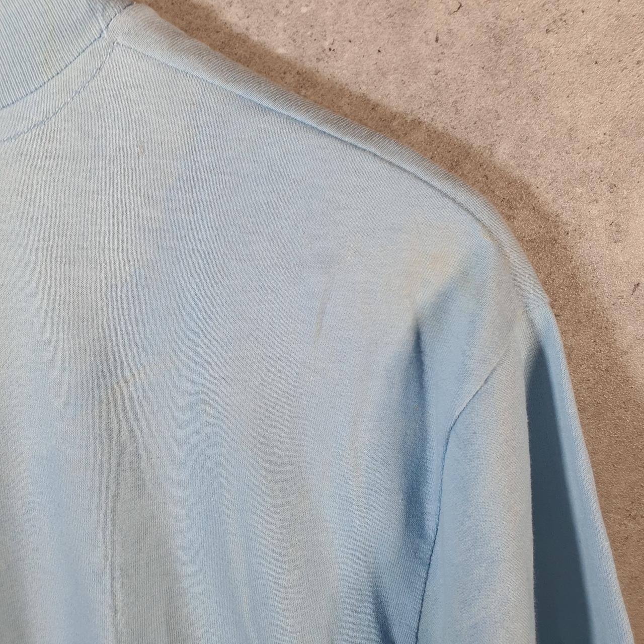 Vintage Hanes Flower Plants Graphic 90s USA Single Stitch T Shirt Men’s Large Blue