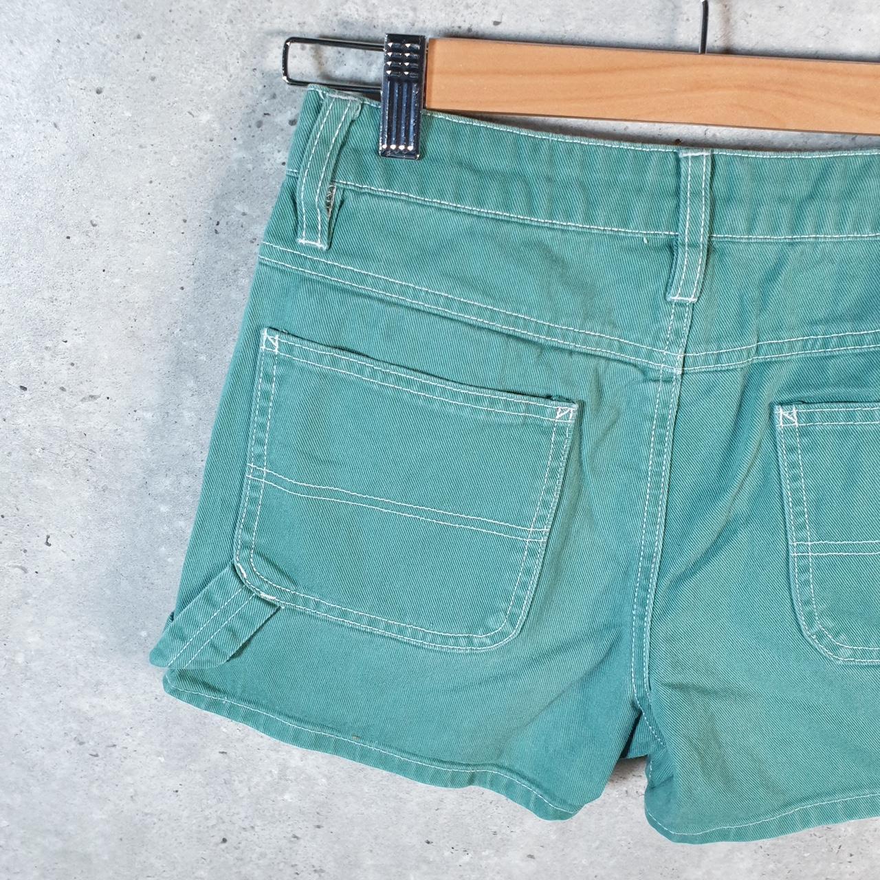 Vintage Dickies Baggy Chino Shorts Jorts Cargo Womens W25 Blue Denim Loose Fit