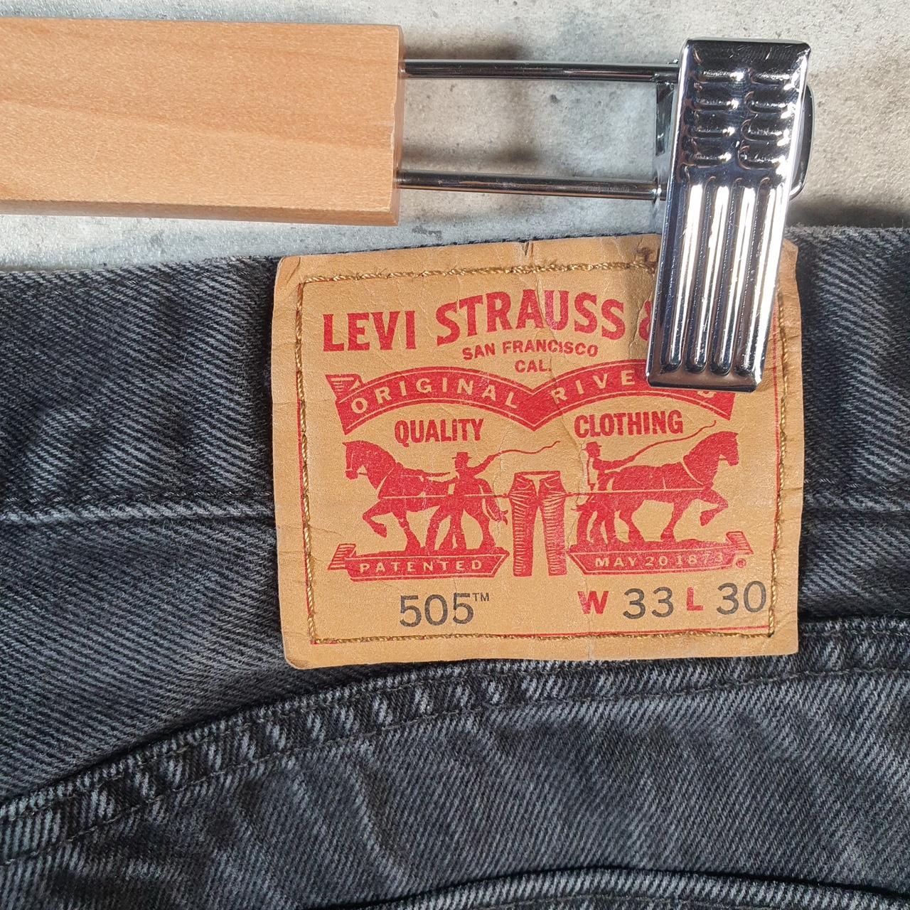 Vintage Levi’s 505 Baggy Shorts Jorts Cargo Mens W33 Grey Relaxed Denim