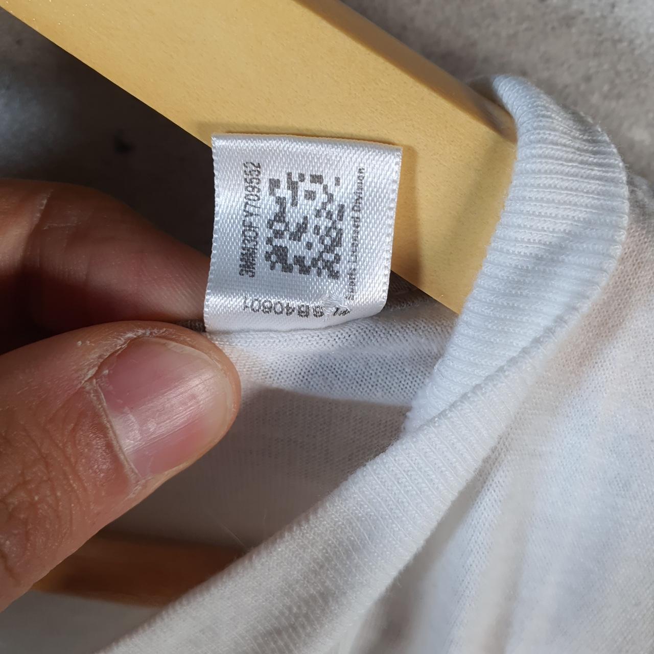 Vintage Adidas Go To Performance Tee T Shirt Men’s 2XL White Three Stripes Logo