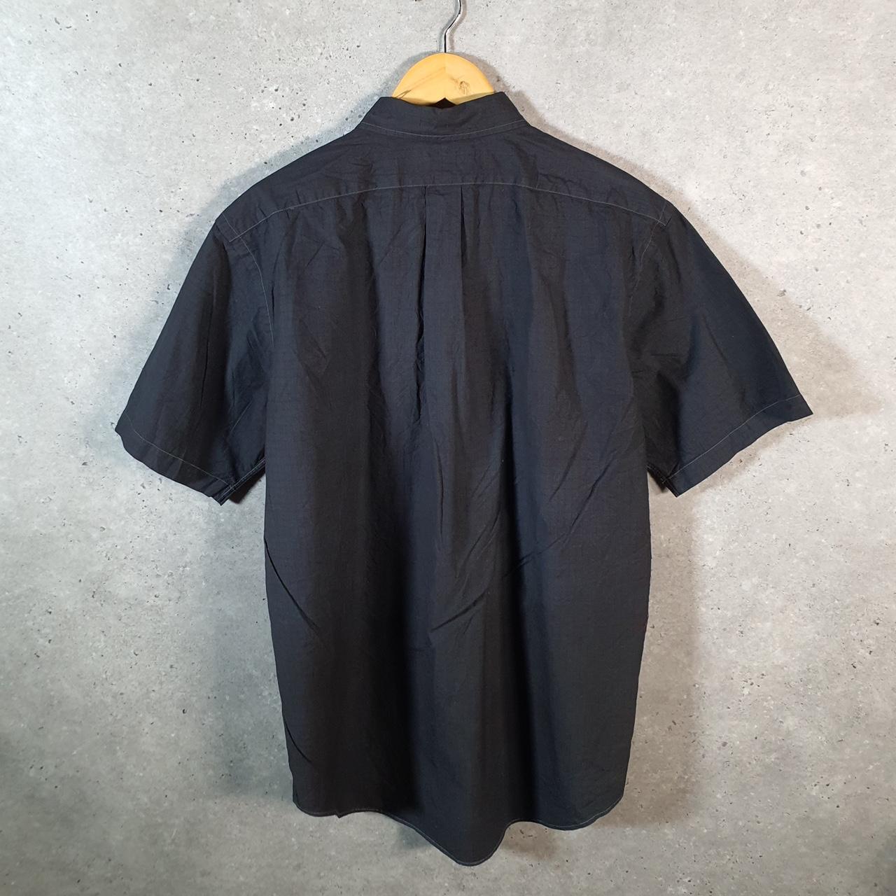 Vintage Ralph Lauren Button Down Shirt Men’s Small Black Checkered Classic Cotton Pony Casual C8472