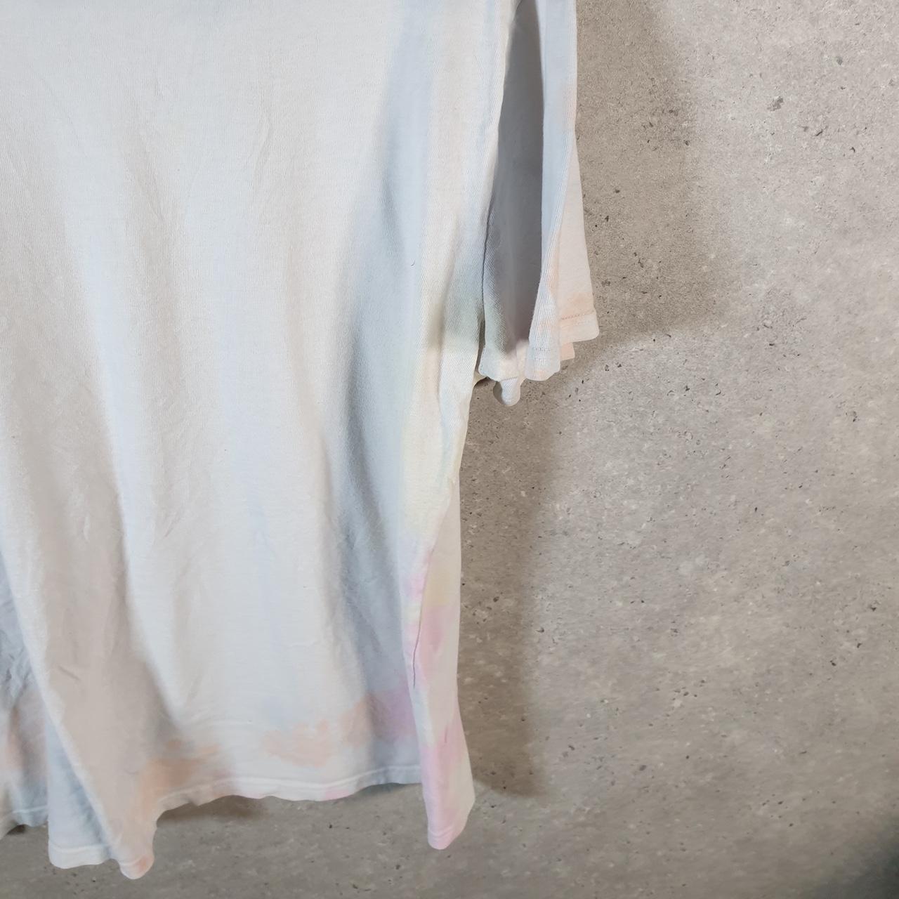 Vintage Champion Spellout Embroidered T Shirt Men’s Medium White Casual Blank Athletic