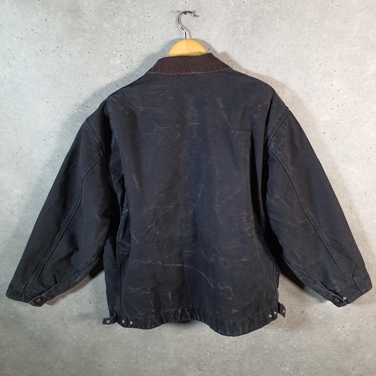 Vintage Carhartt Detroit Jacket Men’s 2XL Black J97 BLK Workwear Canvas USA G2109