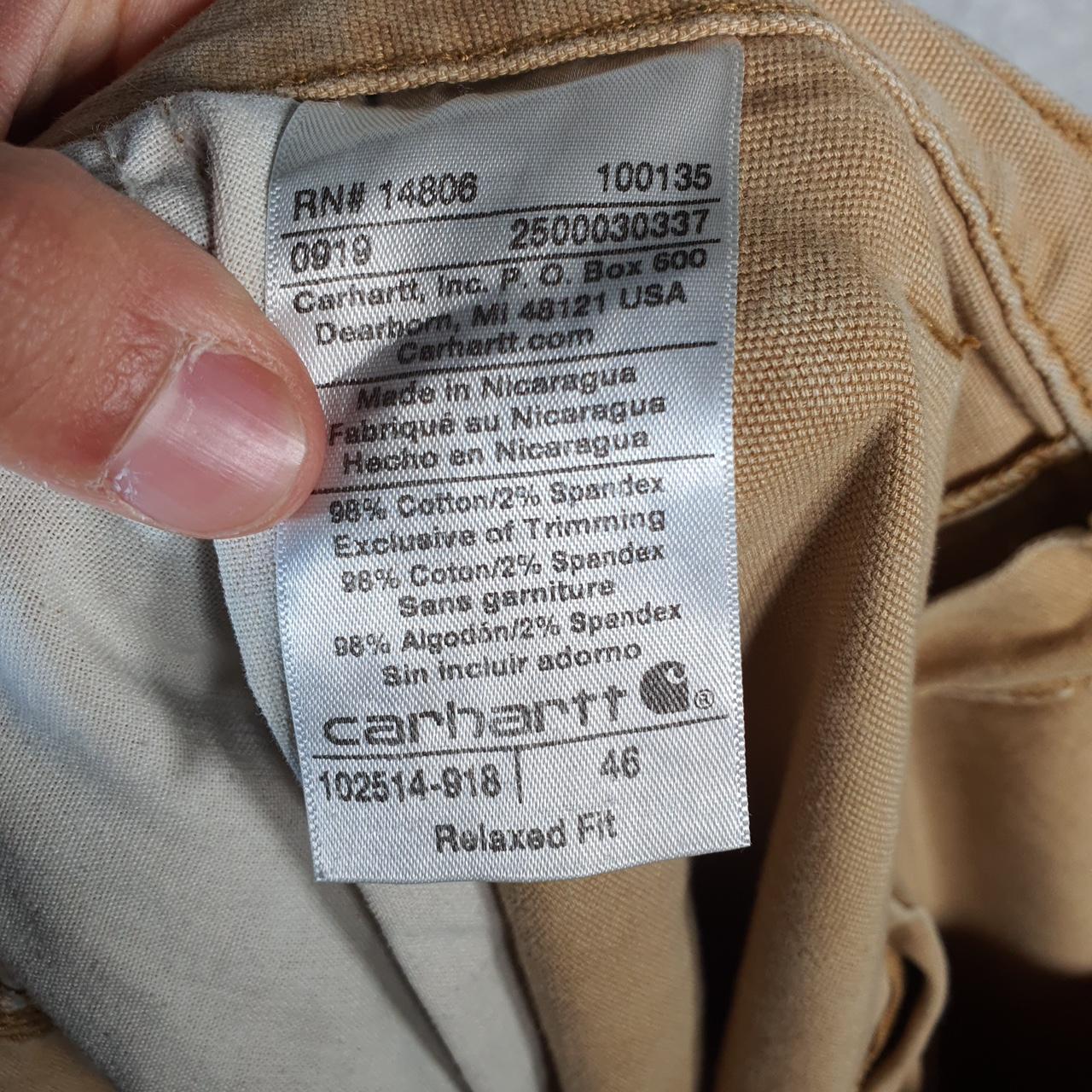 Vintage Carhartt Baggy Carpenter Shorts Jorts Cargo Men’s W46 Brown Relaxed Fit Workwear Big Fish Vintage