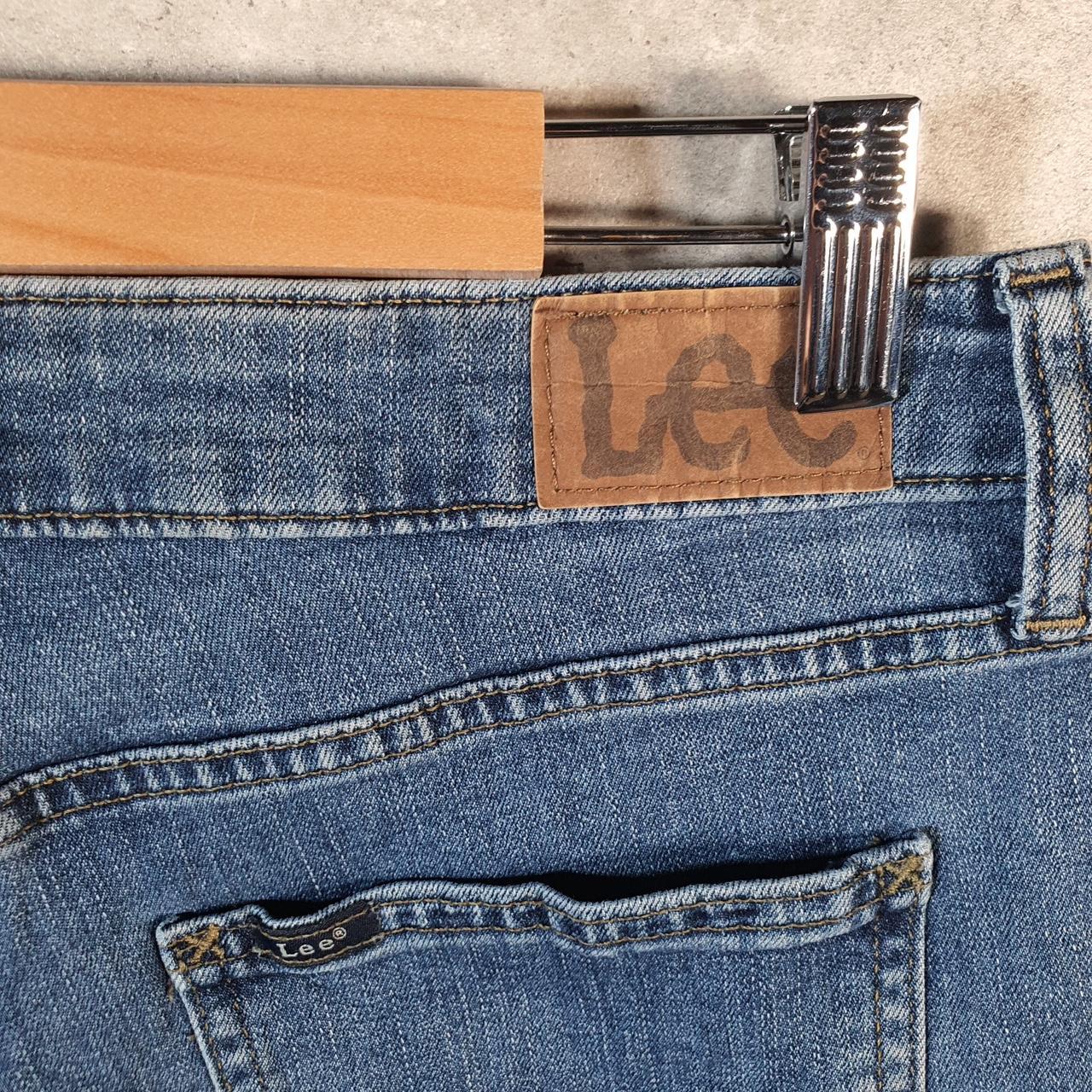 Vintage Lee Baggy Shorts Jorts Cargo Womens W30 Blue Denim Relaxed Cargo