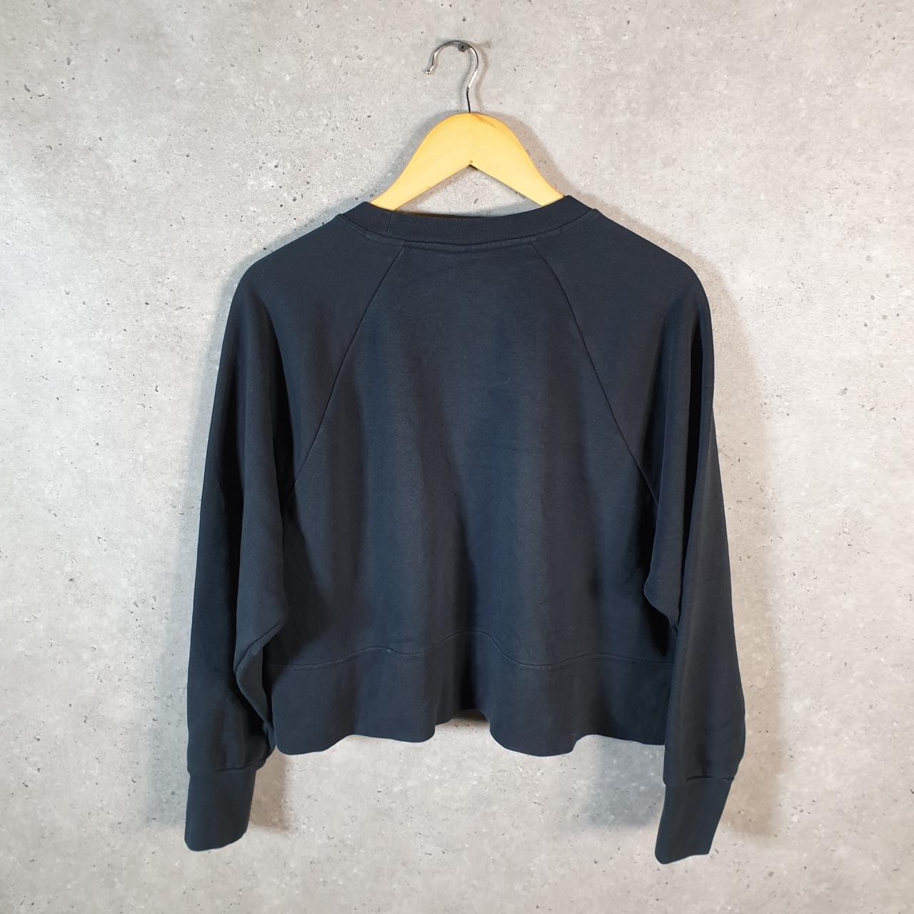 Vintage Nike Embroidered Dri Fit Spellout Sweatshirt Womens M Black Swoosh