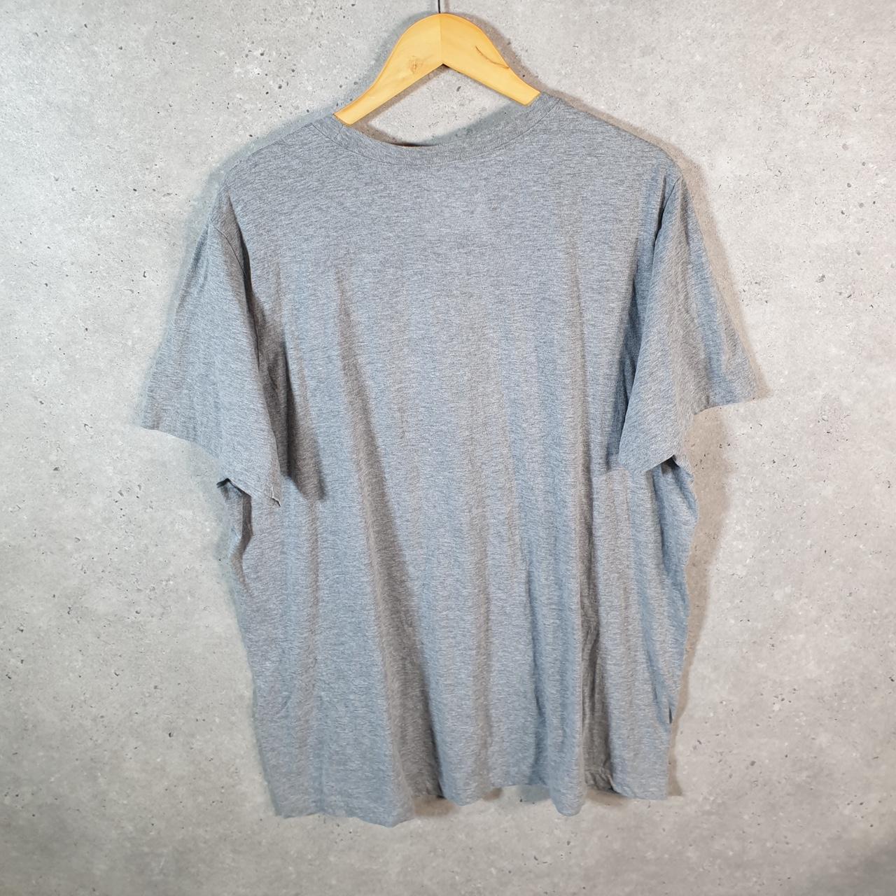 Vintage Nike T Shirt Men’s XL Grey Printed Single Swoosh Logo Athletic C8288