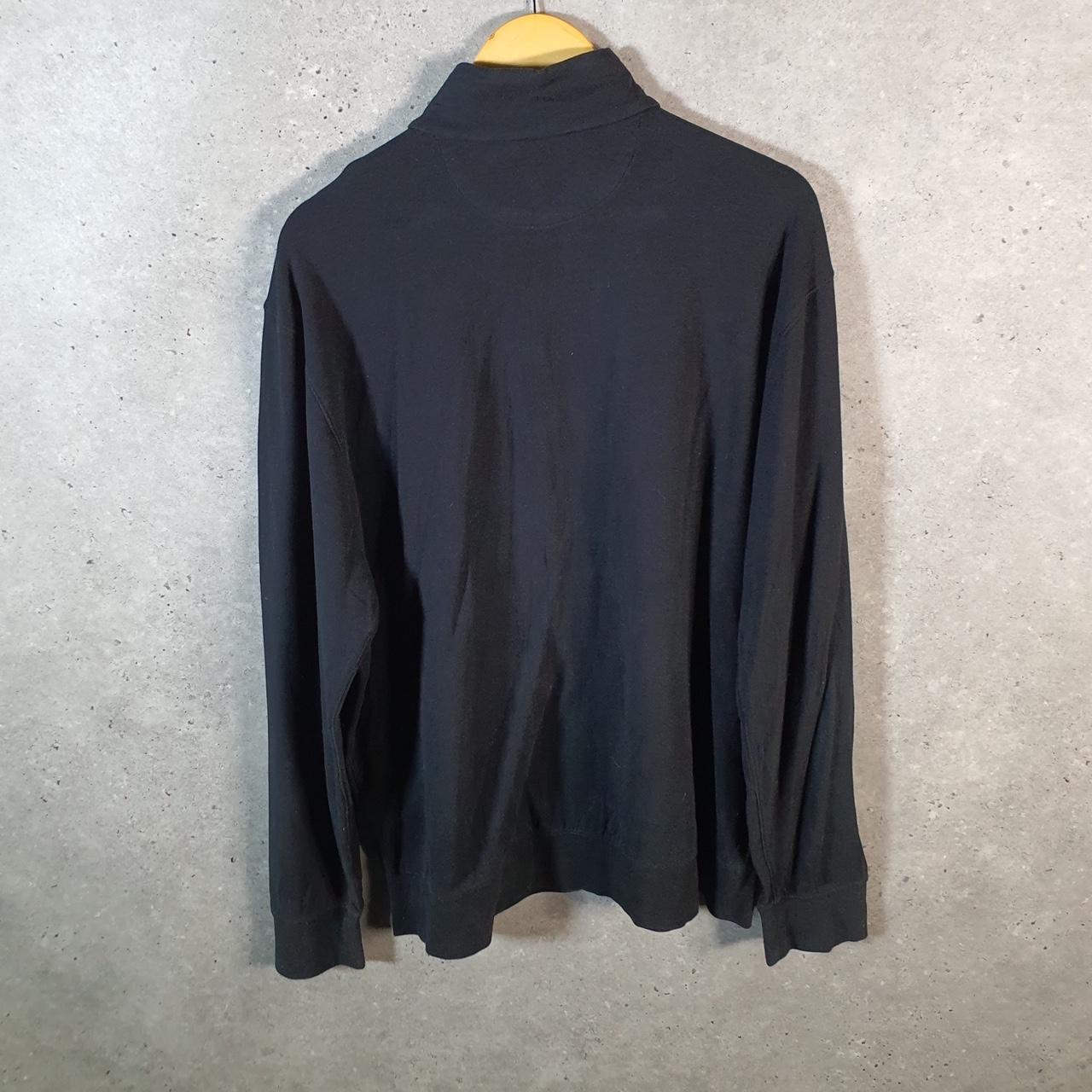 Vintage Ralph Lauren Polo Sweatshirt Men’s XL Black Cotton 1/4 Zip Pony