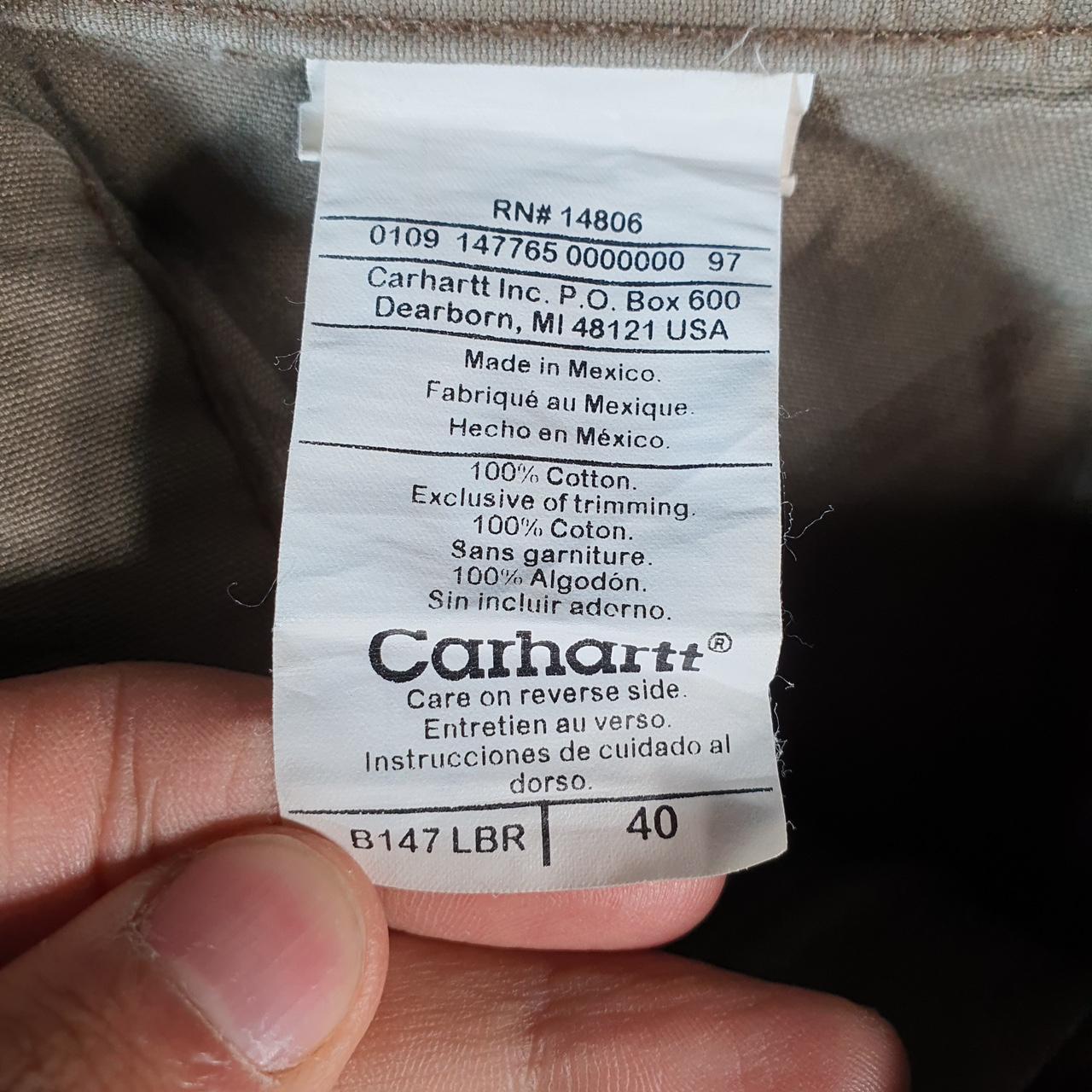 Vintage Carhartt Baggy Carpenter Shorts Jorts Cargo Men’s W40 Brown Relaxed Fit Workwear Big Fish Vintage