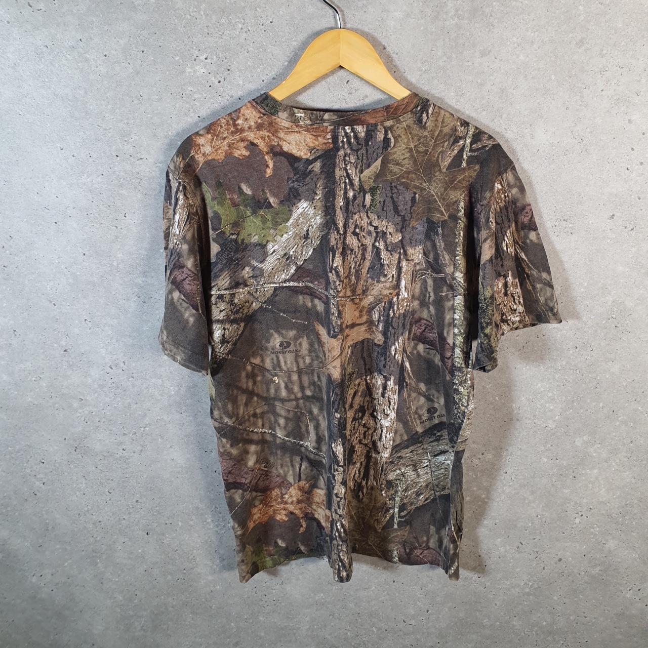 Vintage Magellan Hunt Gear RealTree Camoflauge T Shirt Mens Large Camo Short Sleeve