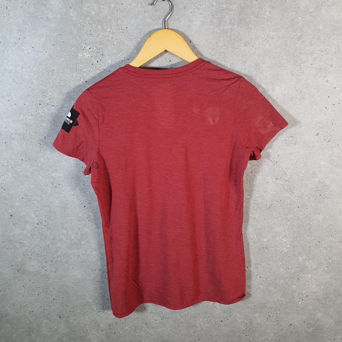 Vintage The North Face TNF Endurance Challenge T Shirt Womens Small Pink Logo Athletic