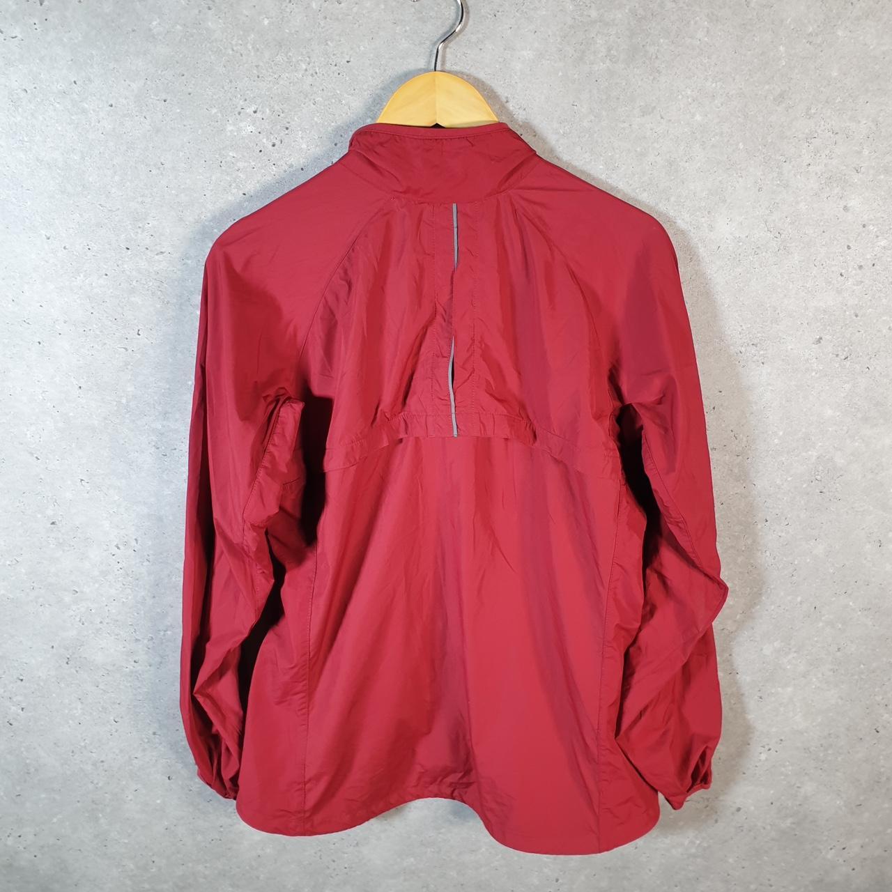 Vintage Nike Windbreaker Track Jacket Mens Large Red USA Swoosh Full Zip