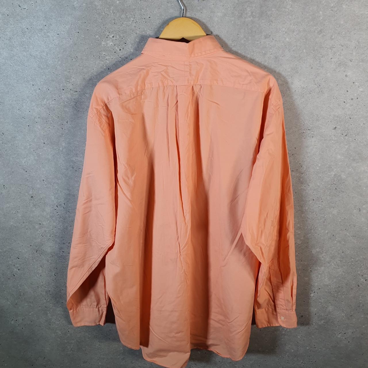 Vintage Ralph Lauren Button Down Shirt Men’s XL Pink Classic Fit Checkered Cotton Pony