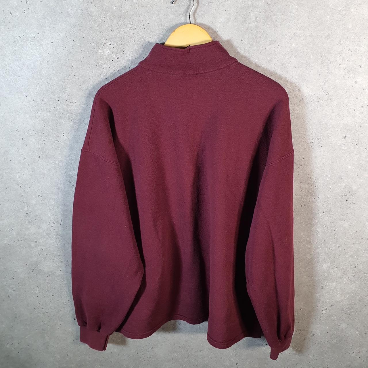 Vintage Lee Heavyweight Sweatshirt Men’s XL Red USA The Summit 1/4 Zip Embroidered