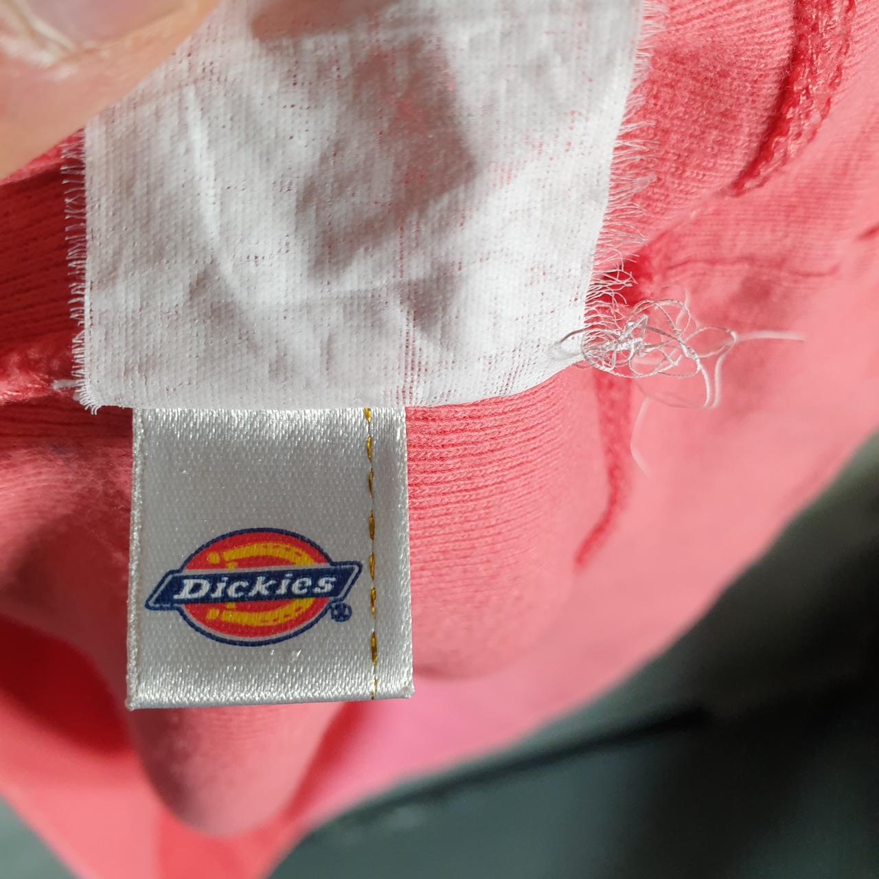 Vintage Dickies Workwear Embroidered Hoodie Womens Small Pink Y2K Pullover