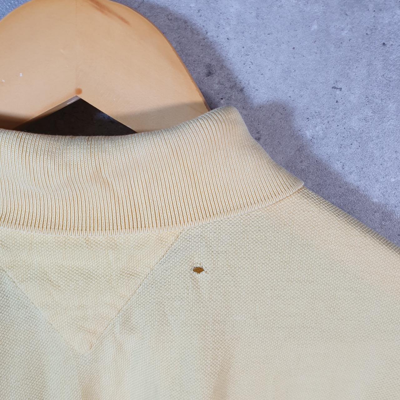 Vintage Tommy Hilfiger Polo Shirt Men’s Large Yellow Regular Fit Embroidered Logo