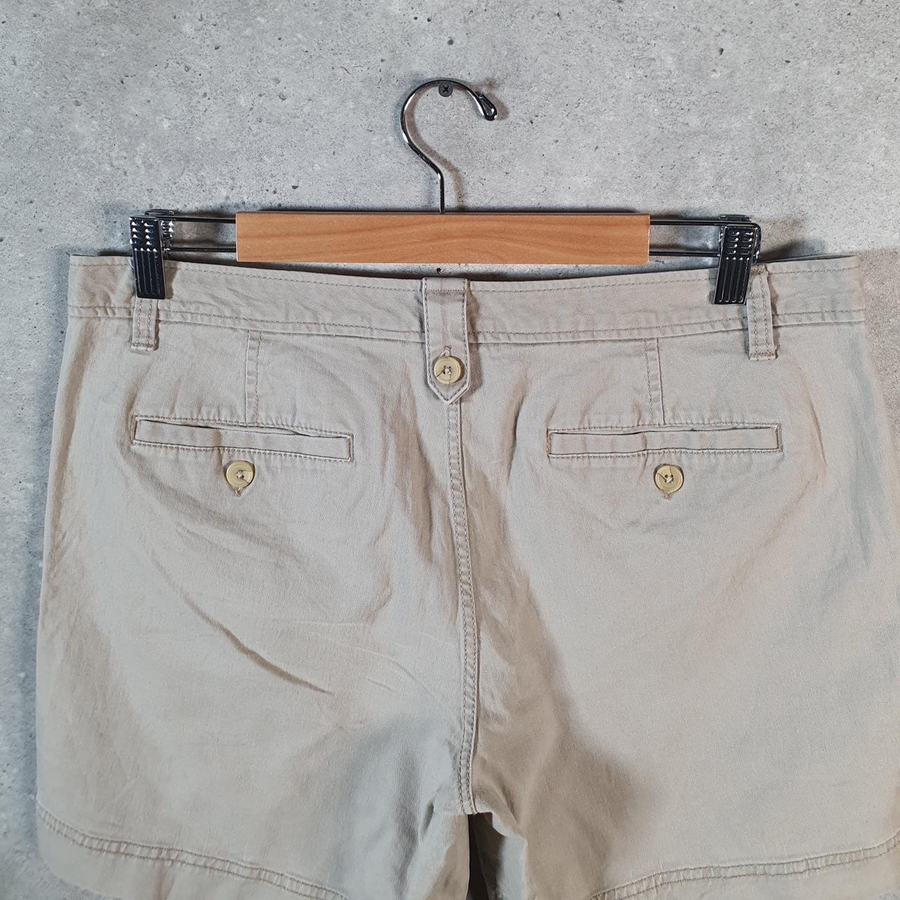 Vintage Dockers Chino Shorts Jorts Cargo Womens W34 Beige Baggy Cotton A4321